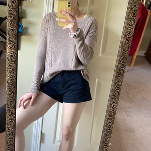 American Eagle brown knit sweater